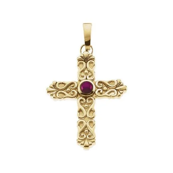Solitaire Cross Pendant Hopman Jewelers Elkhart, IN
