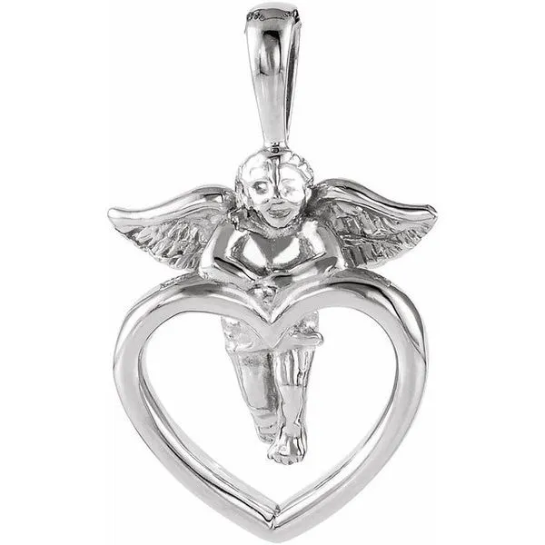 Cherub & Heart Pendant Hopman Jewelers Elkhart, IN