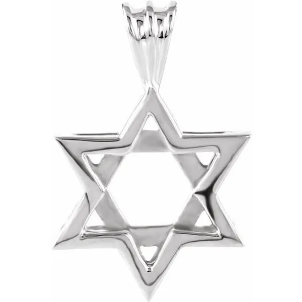 Star of David Pendant Image 3 James & Williams Jewelers Berwyn, IL