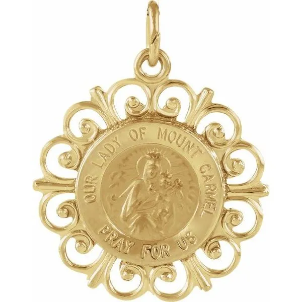 Our Lady of Mount Carmel Medal James & Williams Jewelers Berwyn, IL