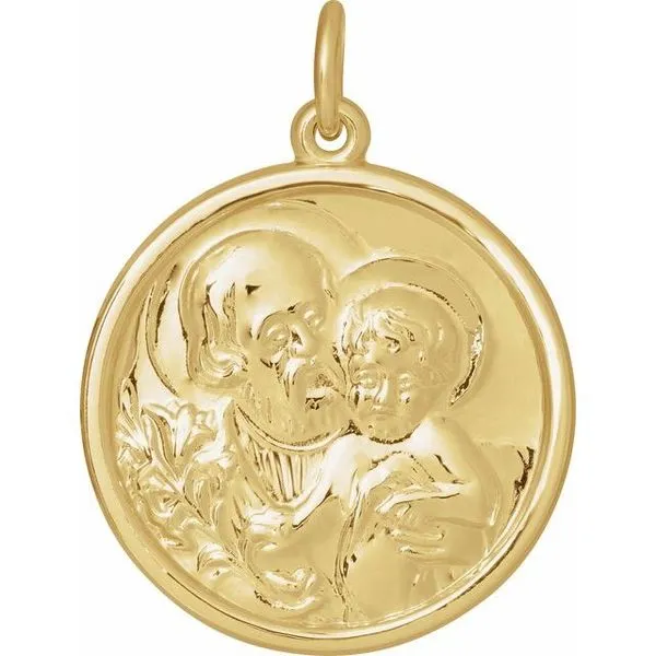 St. Joseph Medal Pendant James & Williams Jewelers Berwyn, IL