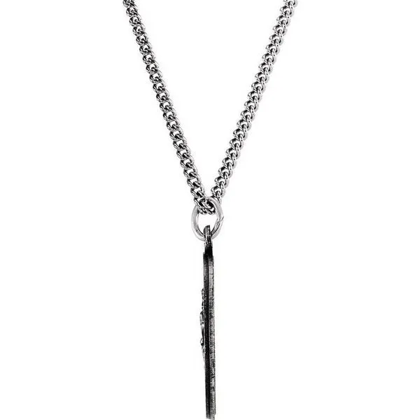 St. Christopher U.S. Coast Guard Medal Necklace Image 2 Jim's Jewelers Tyler, TX