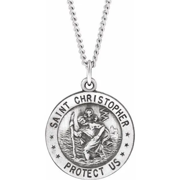 St. Christopher U.S. Navy Medal Necklace J. Meredith Jewelers Delafield, WI