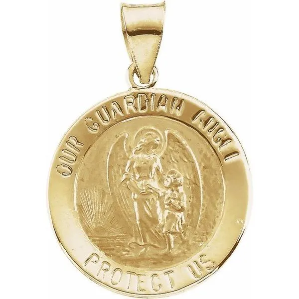 Hollow Guardian Angel Medal Rick's Jewelers California, MD
