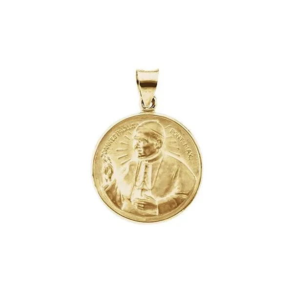 Hollow Pope John Paul II Medal Hopman Jewelers Elkhart, IN