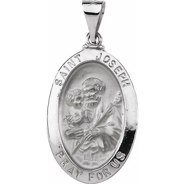 Hollow St. Joseph Medal J. Meredith Jewelers Delafield, WI