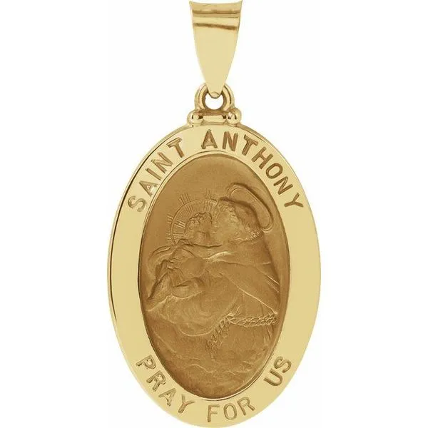 Hollow St. Anthony Medal Arnold's Jewelry and Gifts Logansport, IN