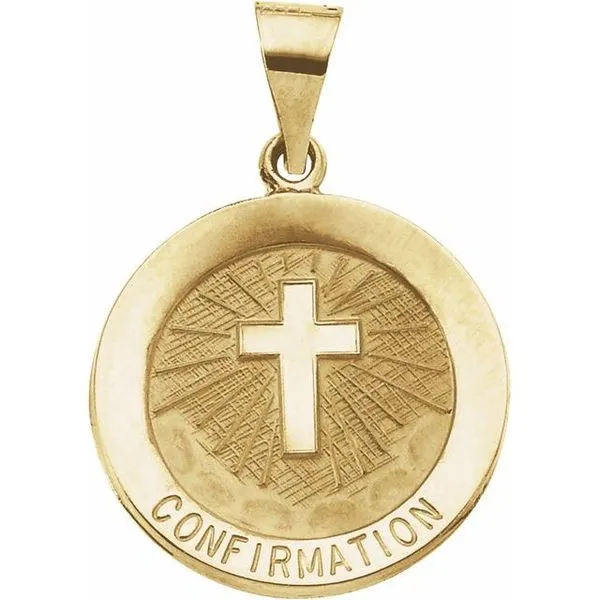 Hollow Confirmation Medal Leslie E. Sandler Fine Jewelry and Gemstones rockville , MD