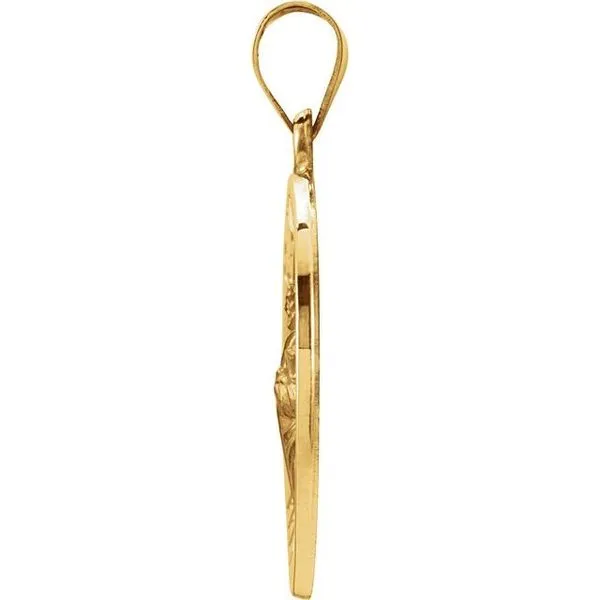 Hollow St. Jude Medal Image 2 Hopman Jewelers Elkhart, IN