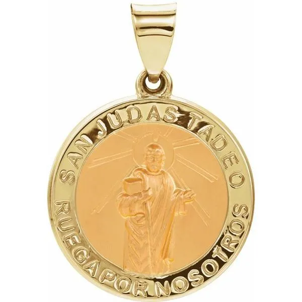 Hollow St. Jude Medal Arnold's Jewelry and Gifts Logansport, IN