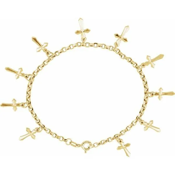 Cross Charm Bracelet Hopman Jewelers Elkhart, IN