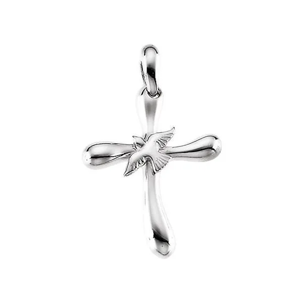 Cross with Dove Pendant Becky Beck's Jewelry DeKalb, IL