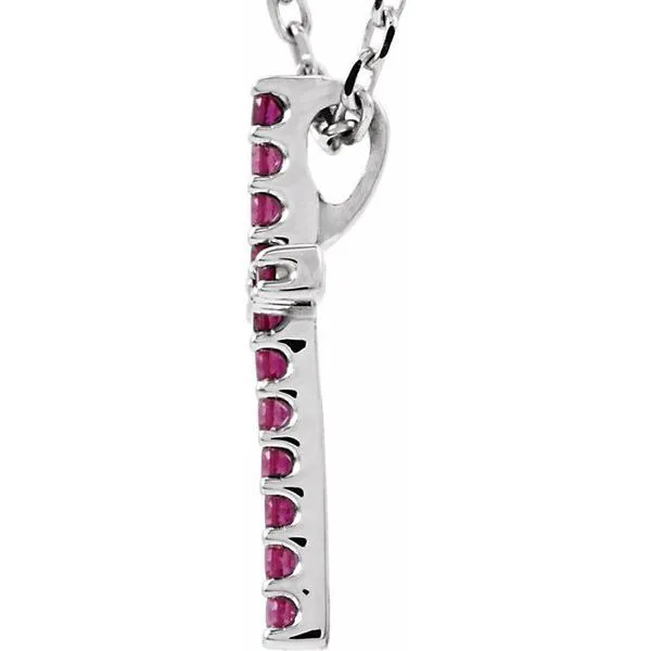 Petite Cross Necklace Image 2 John E. Koller Jewelry Designs owasso, OK