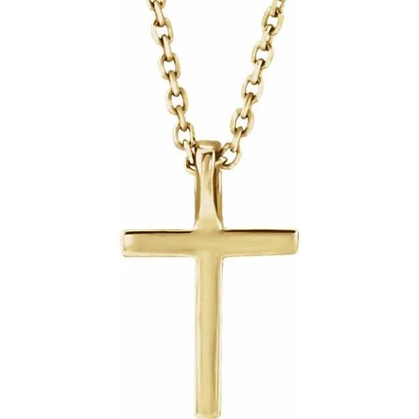 Petite Cross Necklace Image 3 D'Errico Jewelry Scarsdale, NY