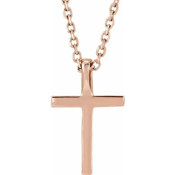 Petite Cross Necklace Image 3 Rasmussen Jewelers Spanish Fork, UT