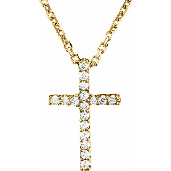 Petite Cross Necklace Cherry Street Jewelers Tulsa, OK