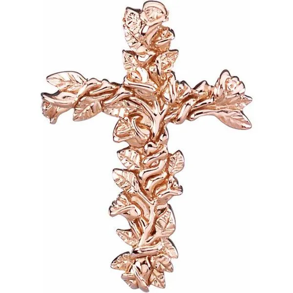 Floral-Inspired Cross Pendant J. Meredith Jewelers Delafield, WI