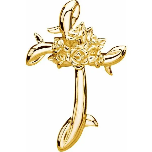Floral-Inspired Cross Pendant Arnold's Jewelry and Gifts Logansport, IN