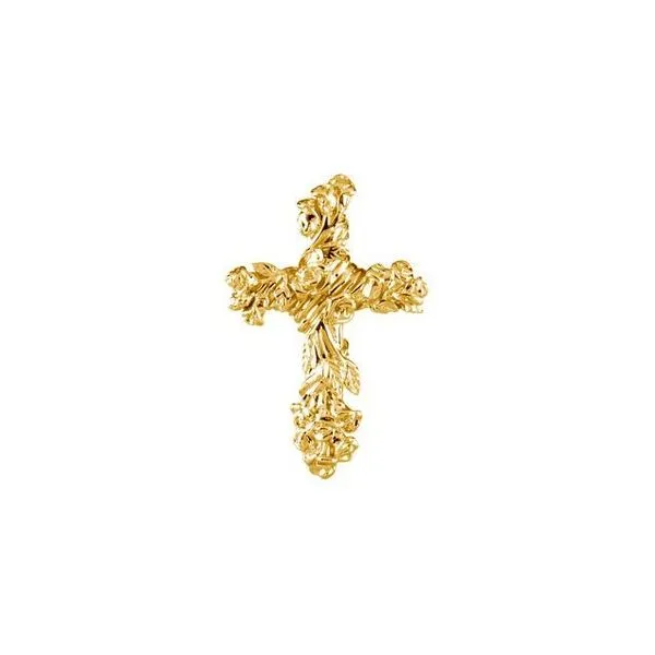 Floral-Inspired Cross Pendant Hopman Jewelers Elkhart, IN
