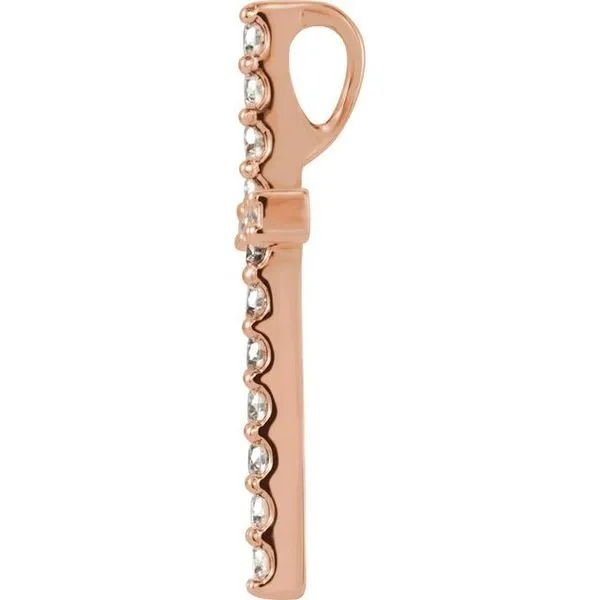 Petite Cross Pendant Image 2 Cherry Street Jewelers Tulsa, OK