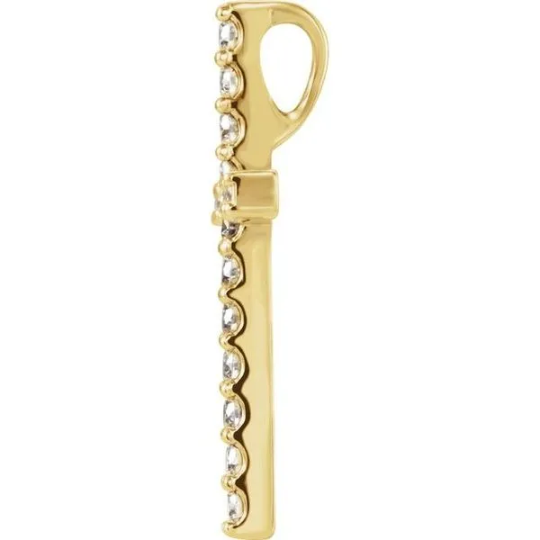 Petite Cross Pendant Image 2 Milan's Jewelry Inc Sarasota, FL