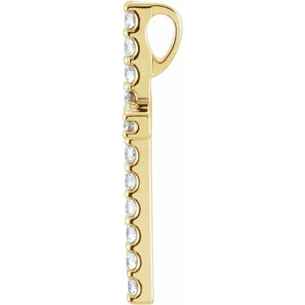 Petite Cross Pendant Image 2 Hopman Jewelers Elkhart, IN