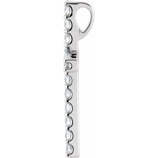 Petite Cross Pendant Image 2 Milan's Jewelry Inc Sarasota, FL