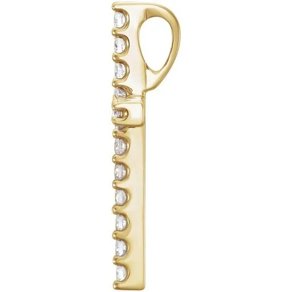 Petite Cross Pendant Image 2 Hopman Jewelers Elkhart, IN