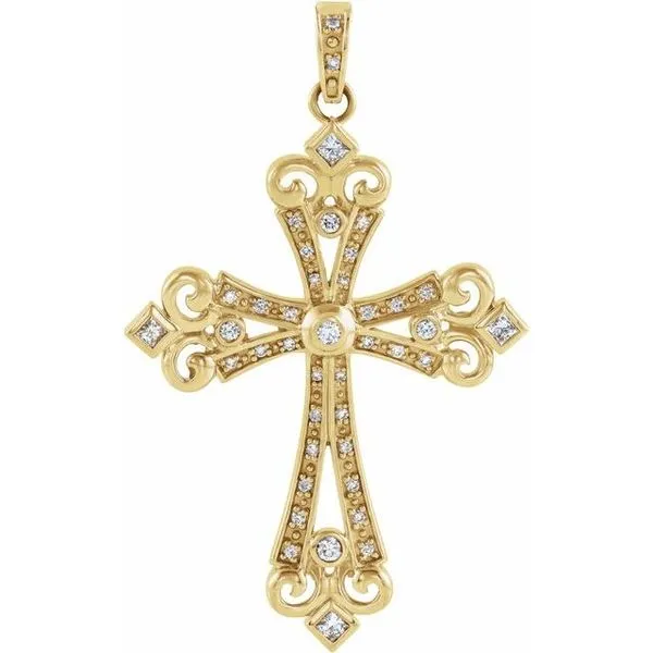 Fleur-de-lis Cross Pendant Rasmussen Jewelers Spanish Fork, UT