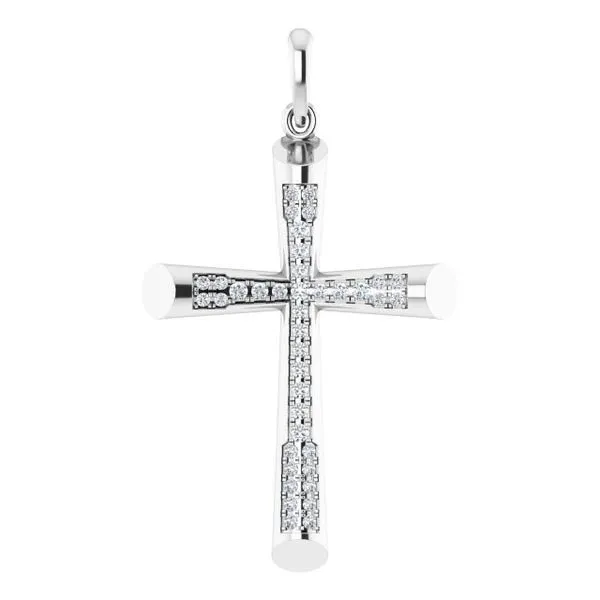 Micro Pavé Cross Pendant J. Meredith Jewelers Delafield, WI