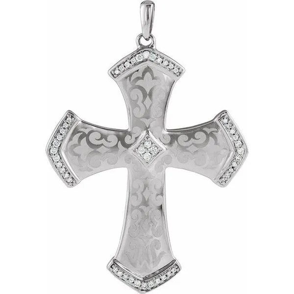 Laser Engraved Cross Pendant Arnold's Jewelry and Gifts Logansport, IN