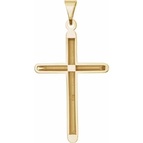 Unadorned Cross Pendant Image 3 Arlene's Fine Jewelry Vidalia, GA