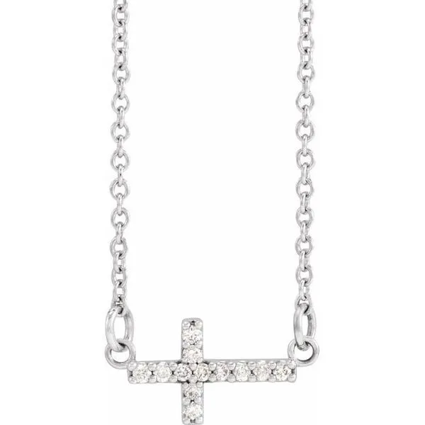 Sideways Cross Necklace Hopman Jewelers Elkhart, IN