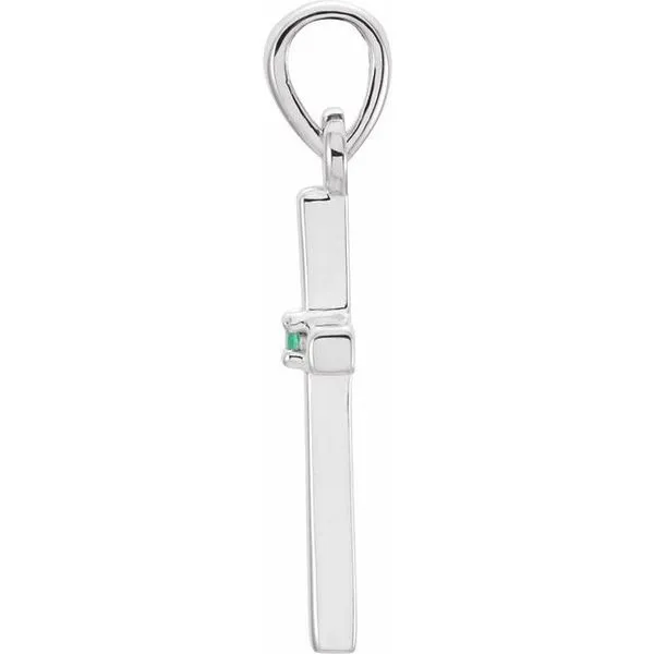 Birthstone Cross Pendant Image 2 Hopman Jewelers Elkhart, IN
