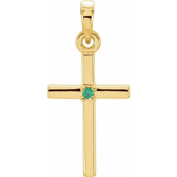Birthstone Cross Pendant Leslie E. Sandler Fine Jewelry and Gemstones rockville , MD