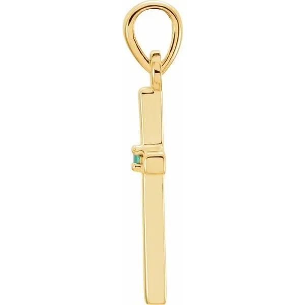 Birthstone Cross Pendant Image 2 Hopman Jewelers Elkhart, IN
