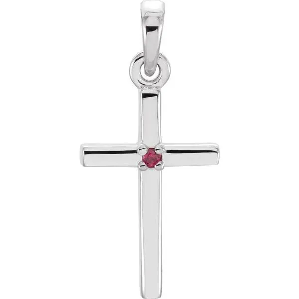Birthstone Cross Pendant M. J. Thomas Jewelers, Ltd. Stratford, CT