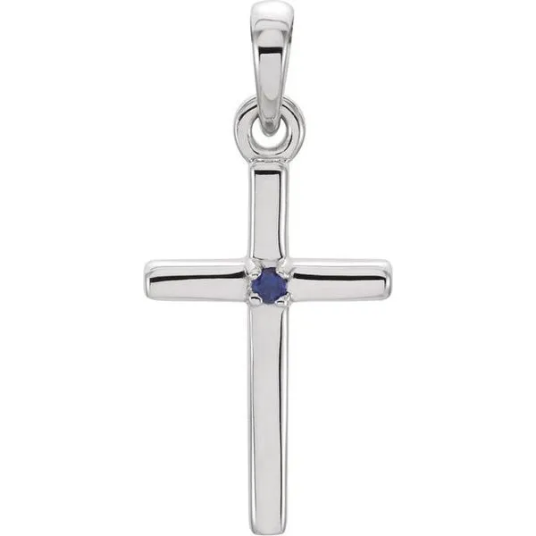 Birthstone Cross Pendant Hopman Jewelers Elkhart, IN