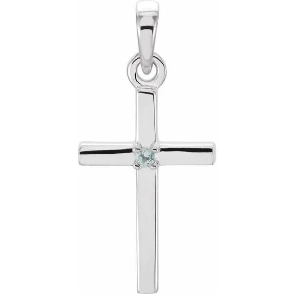 Birthstone Cross Pendant Hopman Jewelers Elkhart, IN