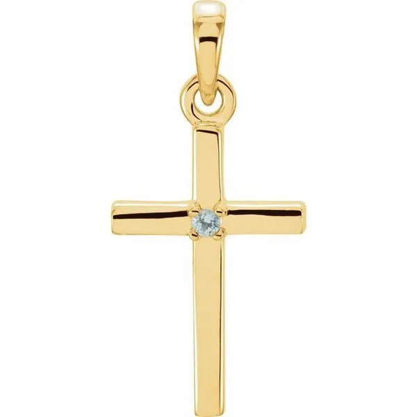 Birthstone Cross Pendant Hopman Jewelers Elkhart, IN