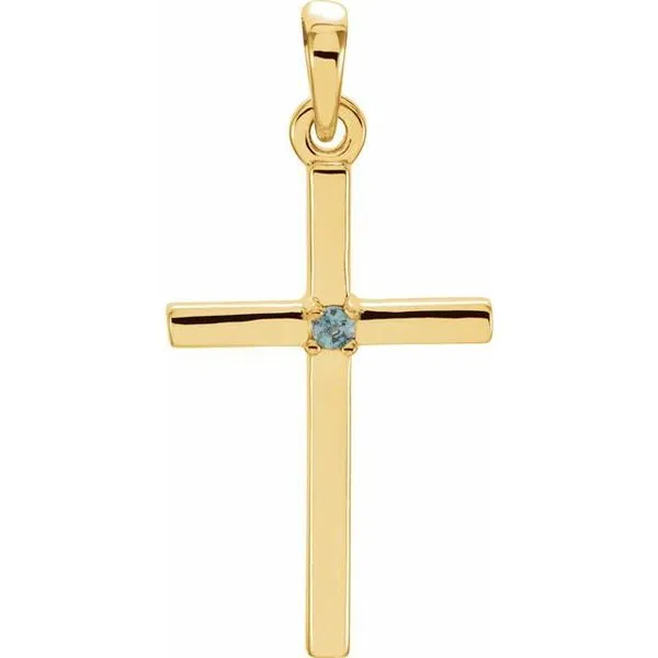 Birthstone Cross Pendant Hart's Jewelers Grants Pass, OR