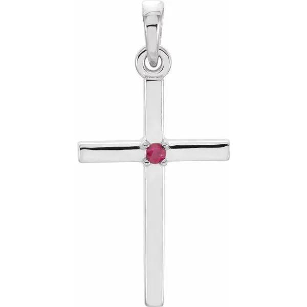 Birthstone Cross Pendant Hopman Jewelers Elkhart, IN