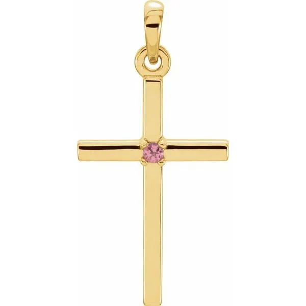 Birthstone Cross Pendant Cherry Street Jewelers Tulsa, OK