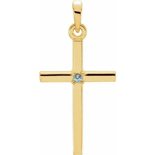 Birthstone Cross Pendant Hopman Jewelers Elkhart, IN