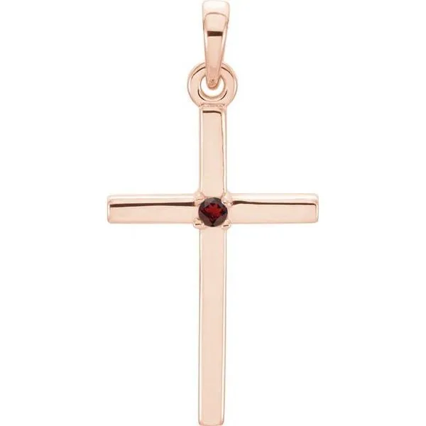 Birthstone Cross Pendant Hopman Jewelers Elkhart, IN