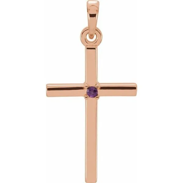 Birthstone Cross Pendant Hopman Jewelers Elkhart, IN
