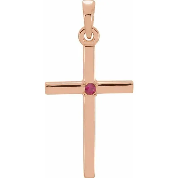 Birthstone Cross Pendant J. Meredith Jewelers Delafield, WI