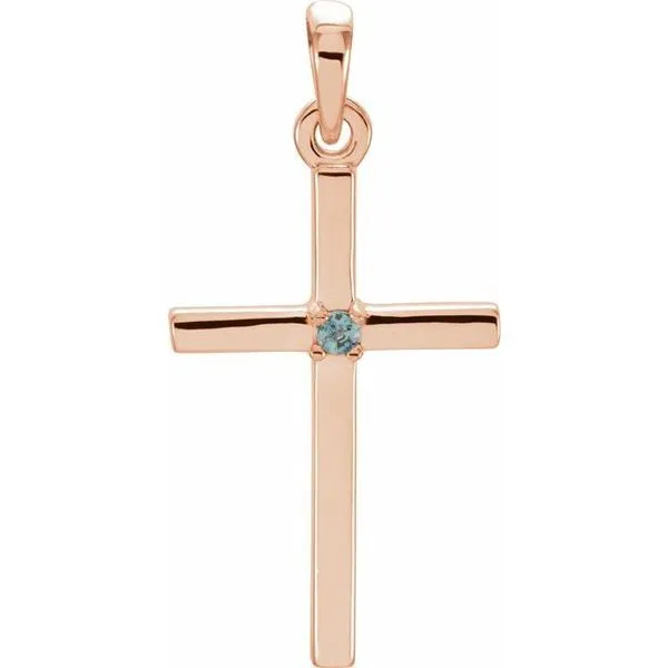 Birthstone Cross Pendant Hopman Jewelers Elkhart, IN