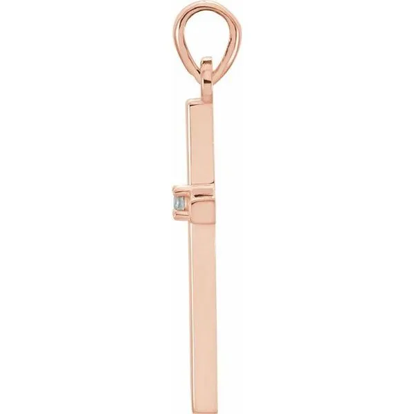 Birthstone Cross Pendant Image 2 Diny's Jewelers Middleton, WI