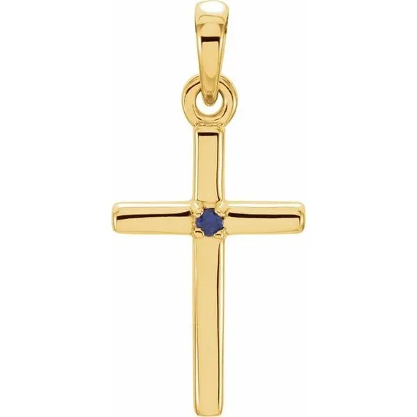 Birthstone Cross Pendant Leslie E. Sandler Fine Jewelry and Gemstones rockville , MD